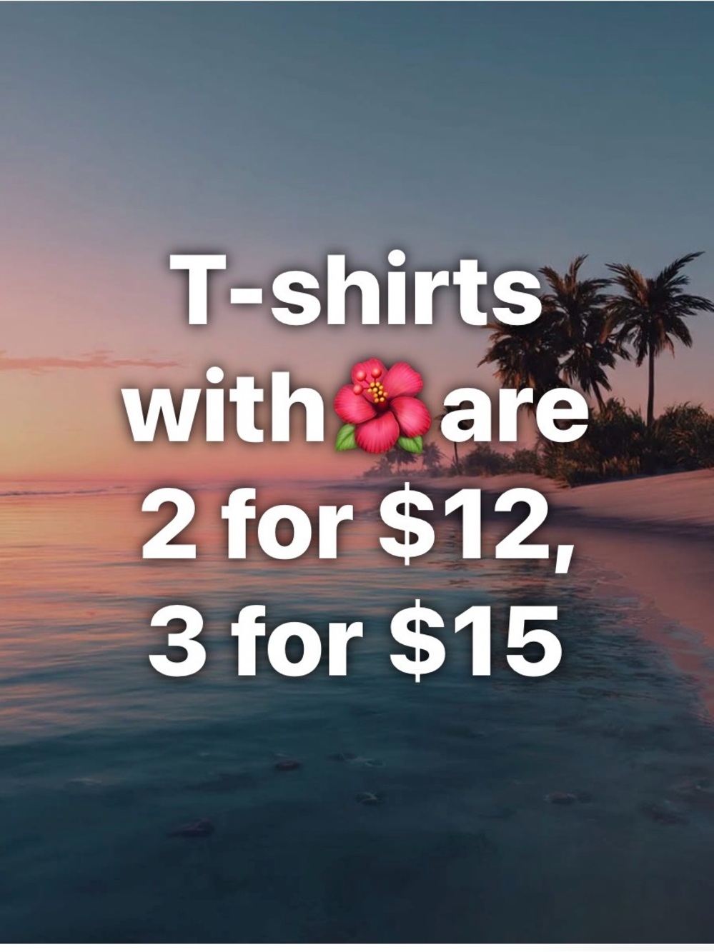 Sunset Beach Graphic Text Image - Pink, Peach, Blue